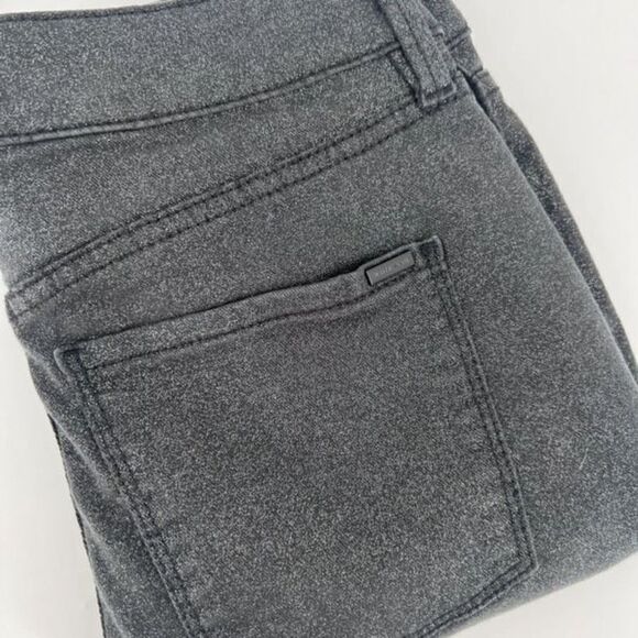 White House Black Market Women's Metallic Gold Foil Skinny‎ Ankle Jeans Size 0 - Picture 7 of 16